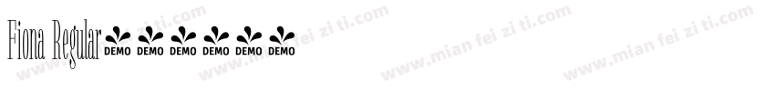 Fiona Regular字体转换